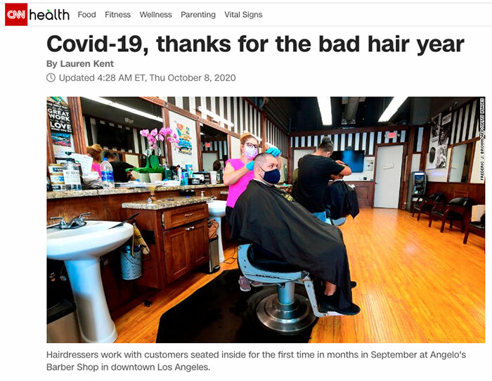 My Pandemic hair feature on CNN.com — Jeanetta Gonzales Art &