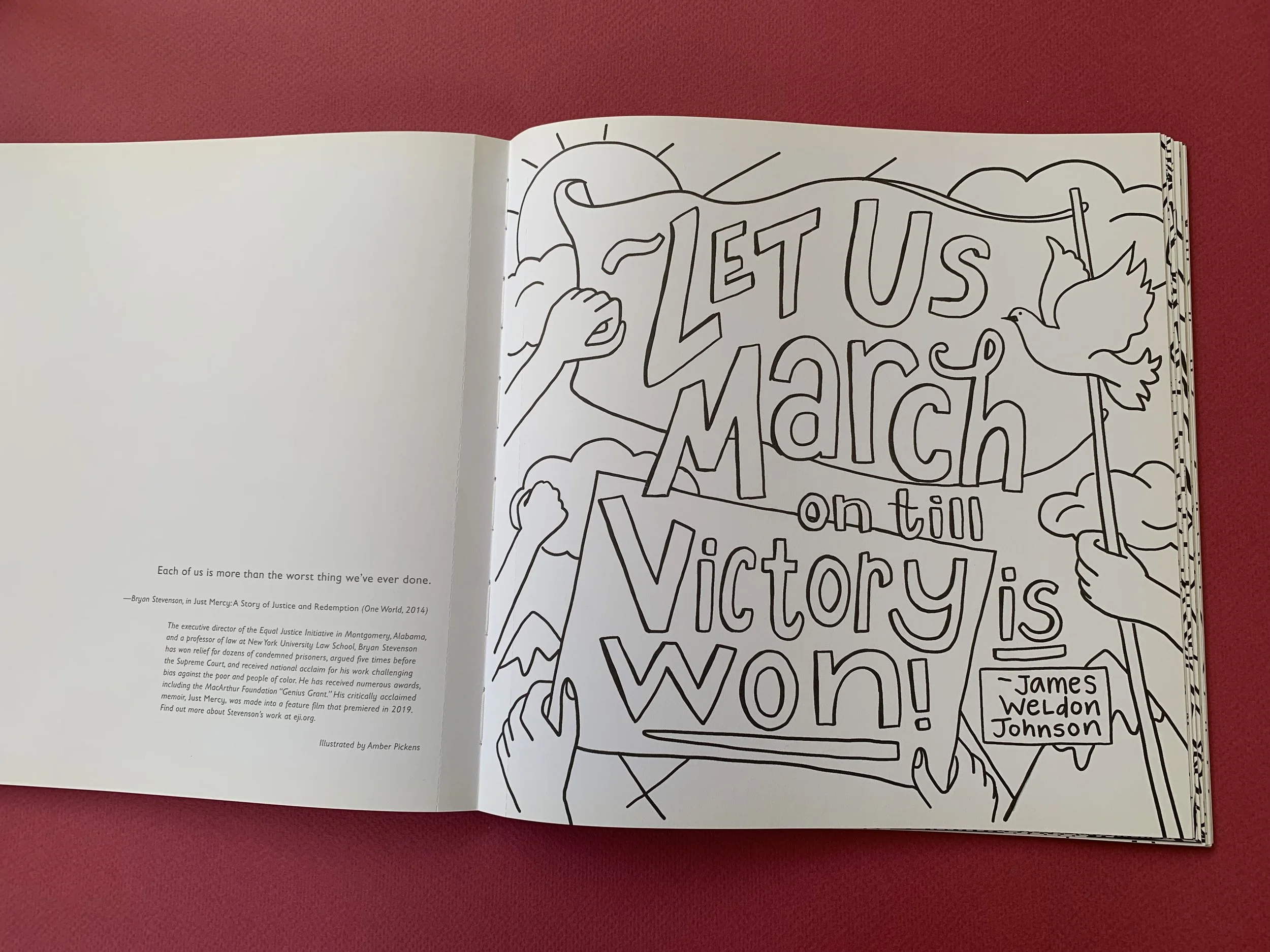  One of my illustrations for “Rise Up” coloring book. 