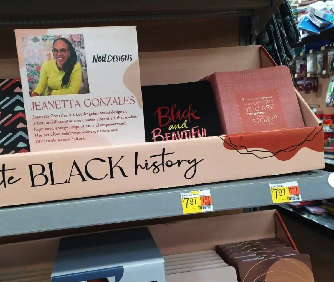 Walmart display of my journals