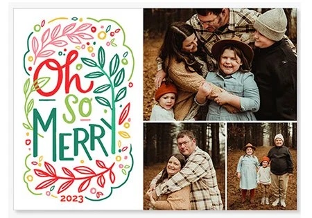 Oh So Merry MPIX holiday photo card by Jeanetta Gonzales