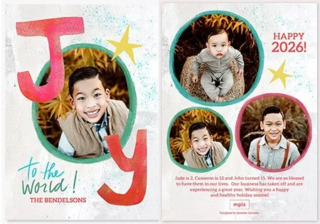 Beaming Joy MPIX photo holiday card by Jeanetta Gonzales