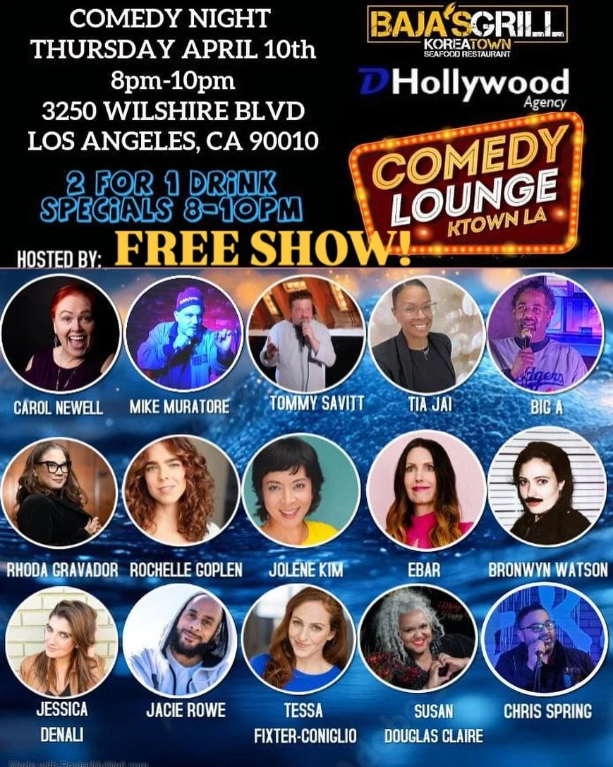 Come eat Mexican food in Koreatown! That&rsquo;s how funny it&rsquo;ll be. Free show! Come, relax and laugh! #comedyshow #ktown #thursday #comedy #laugh