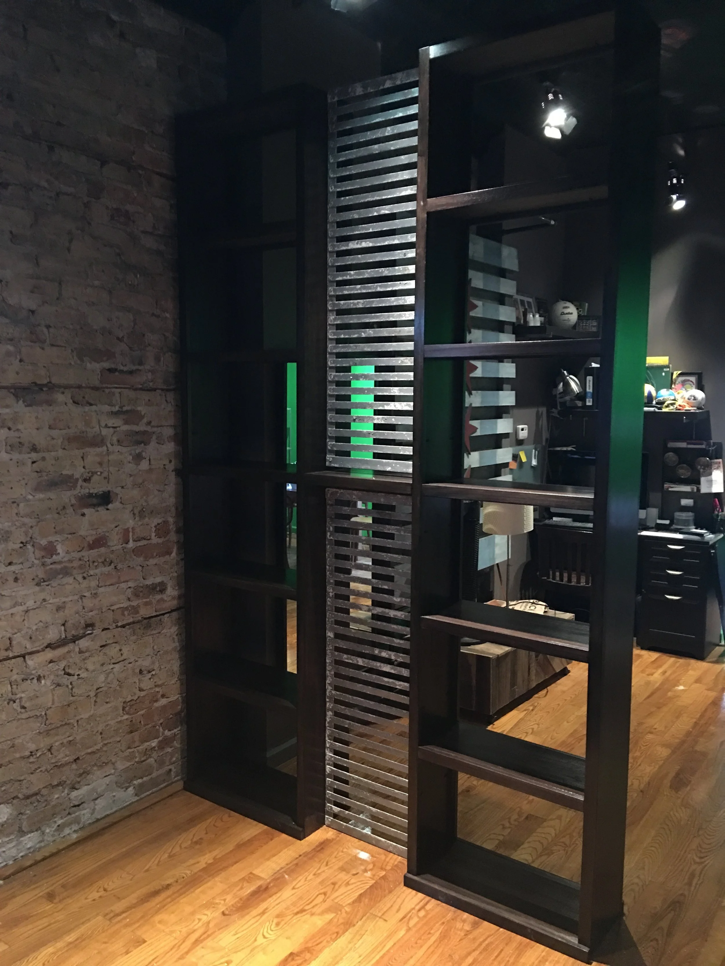 bookshelves