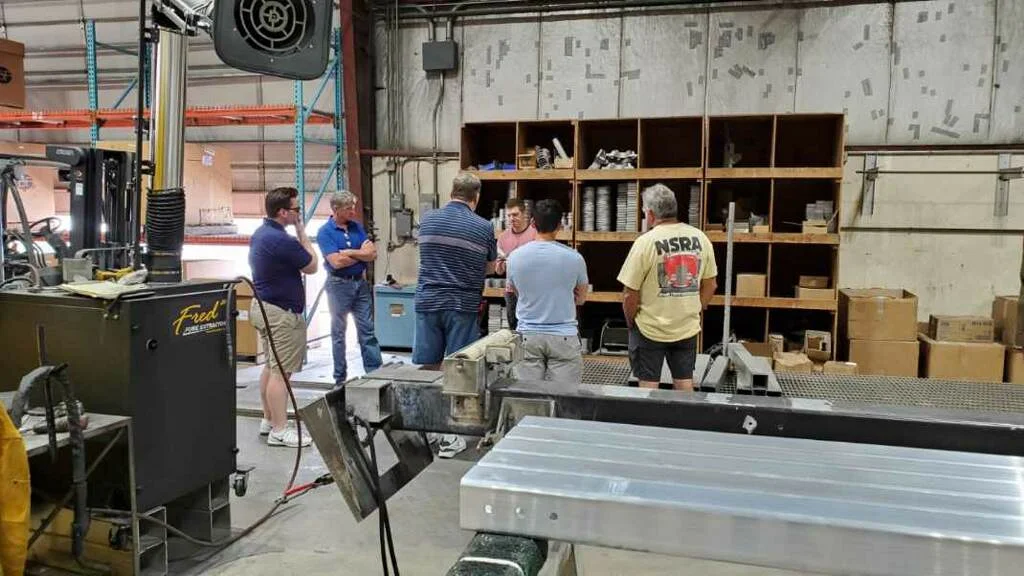 Weathertech International Vintage Race with Brian Redman at Road America 2019 Group Shot at Wisconsin Lighting Labs