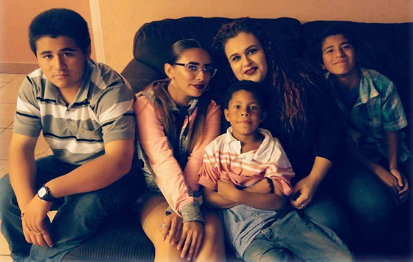 Mariza Ruelas and her family