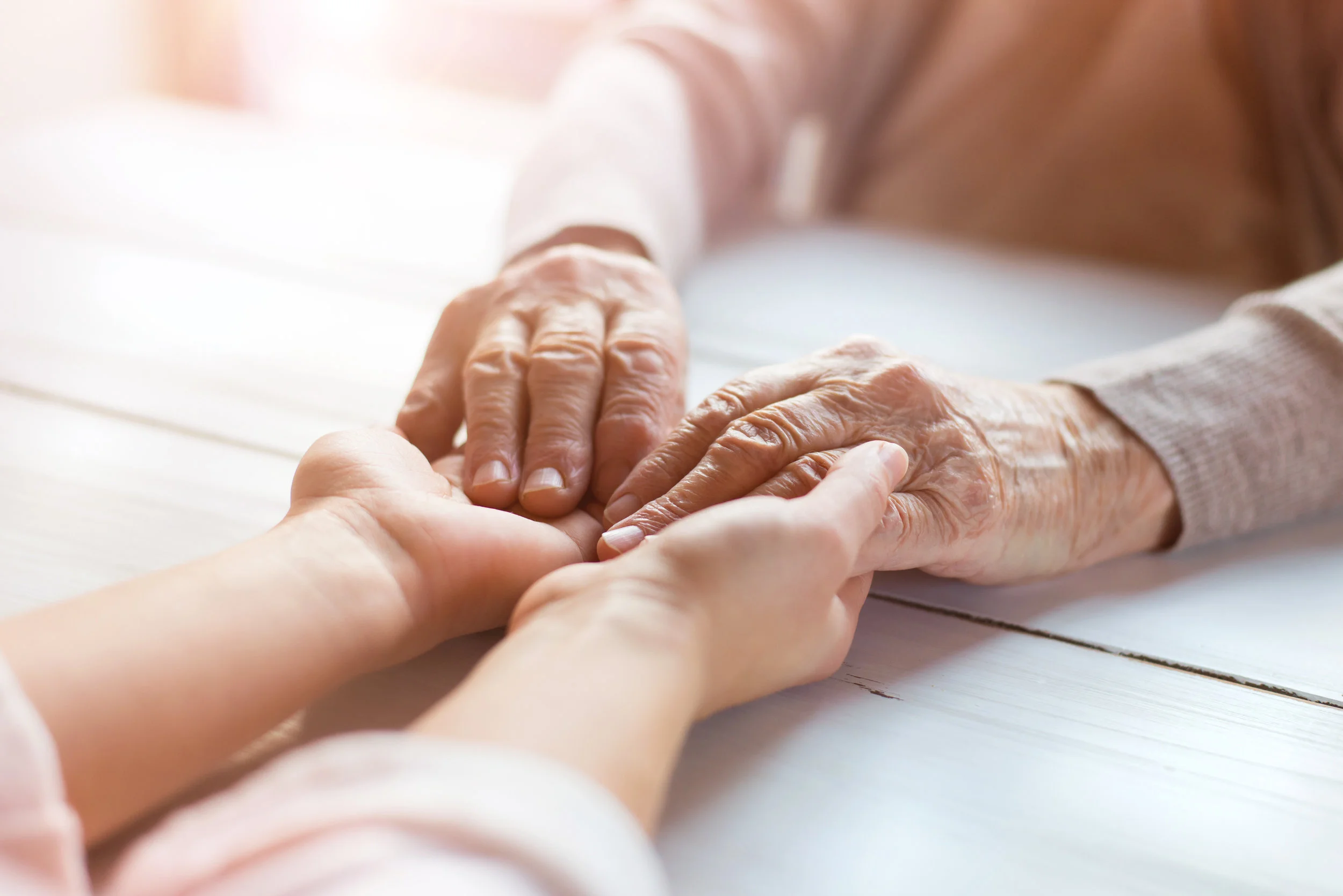 Grandmother with her granddaughter