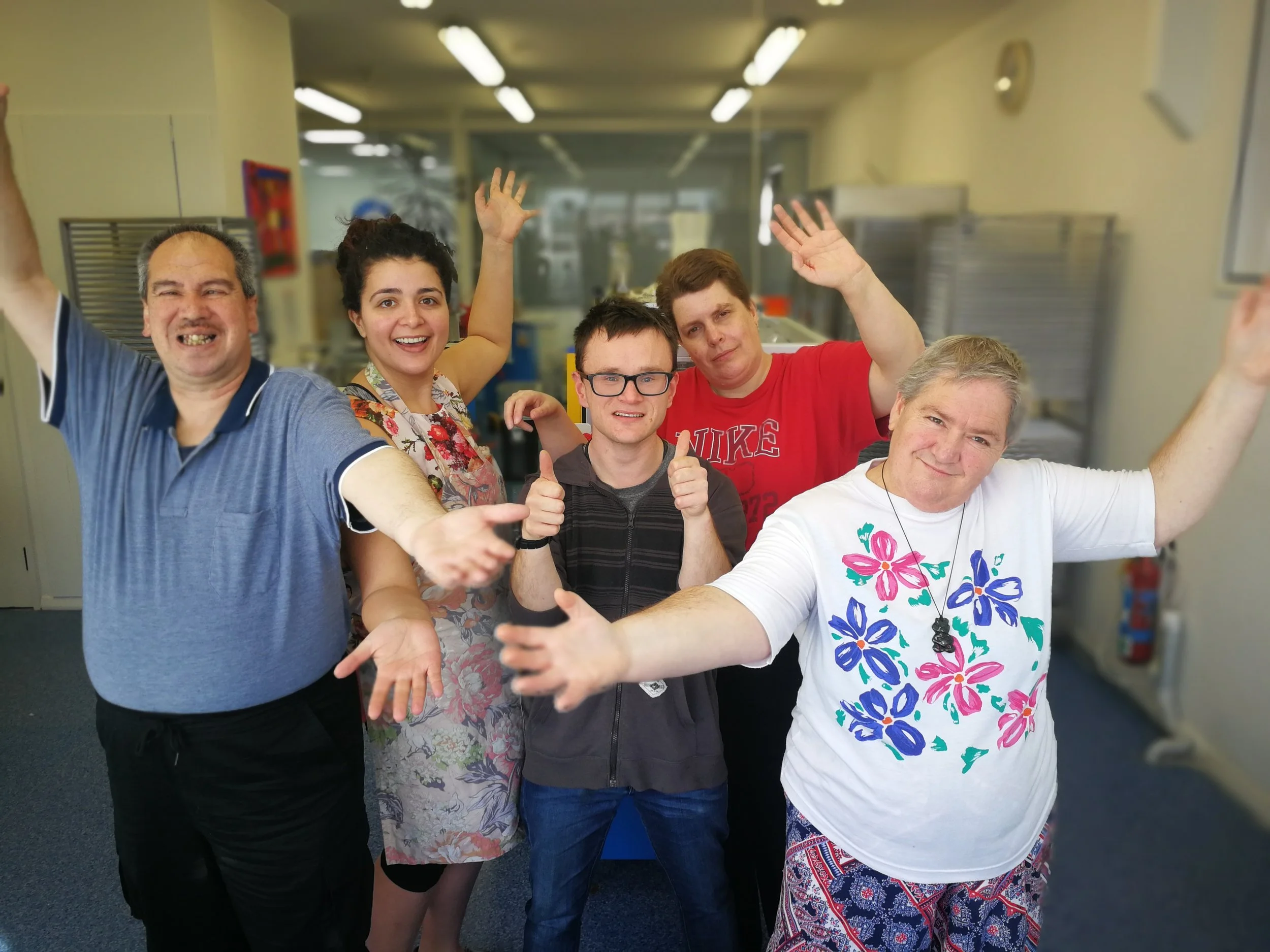 The Altar Bread team - Victor, Ngareta, Ethan, Donna and Karin (missing members - Michael & Nicole)