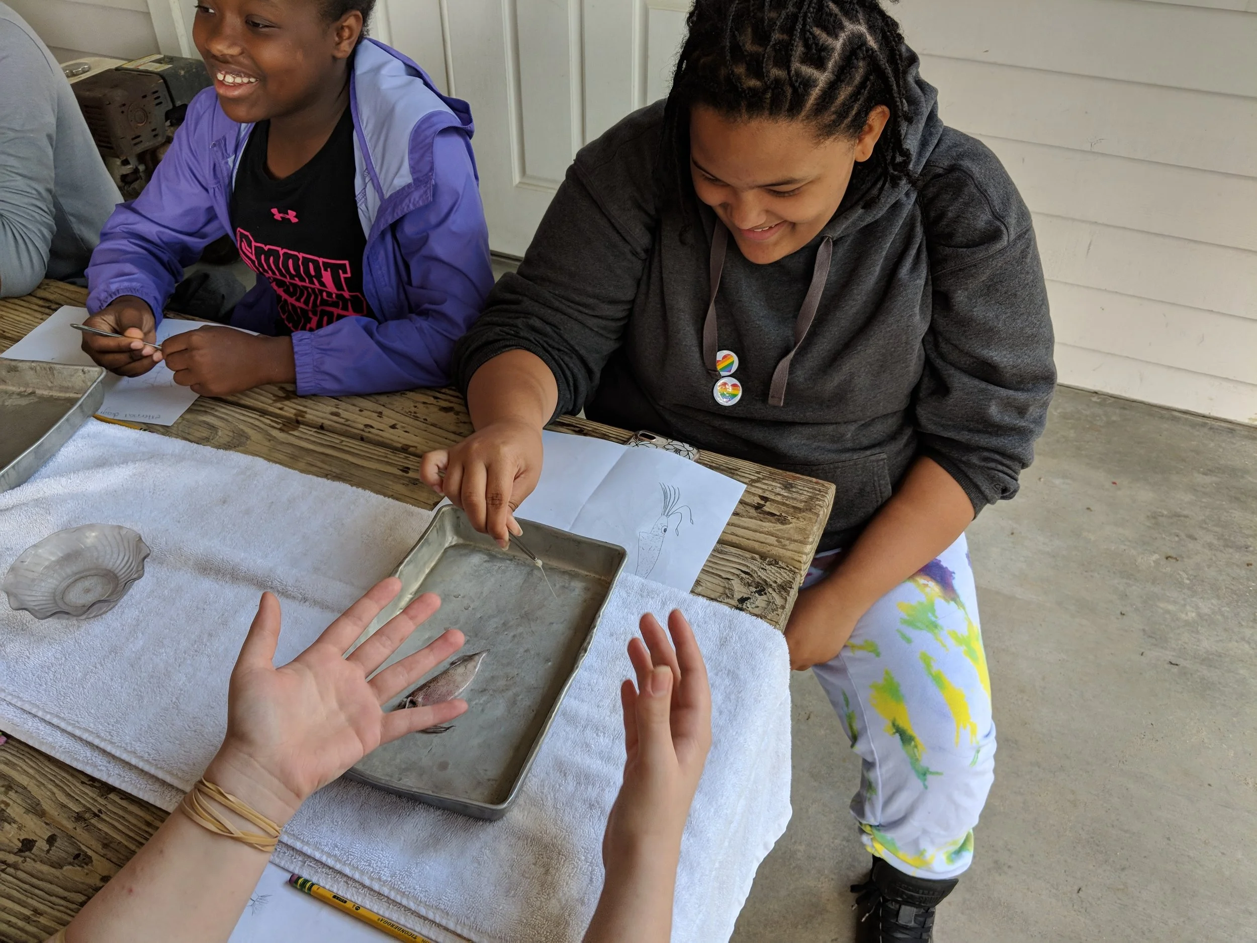 BOOST Scholars taking part in the Sea to Sound program @ Pine Knoll Shores
