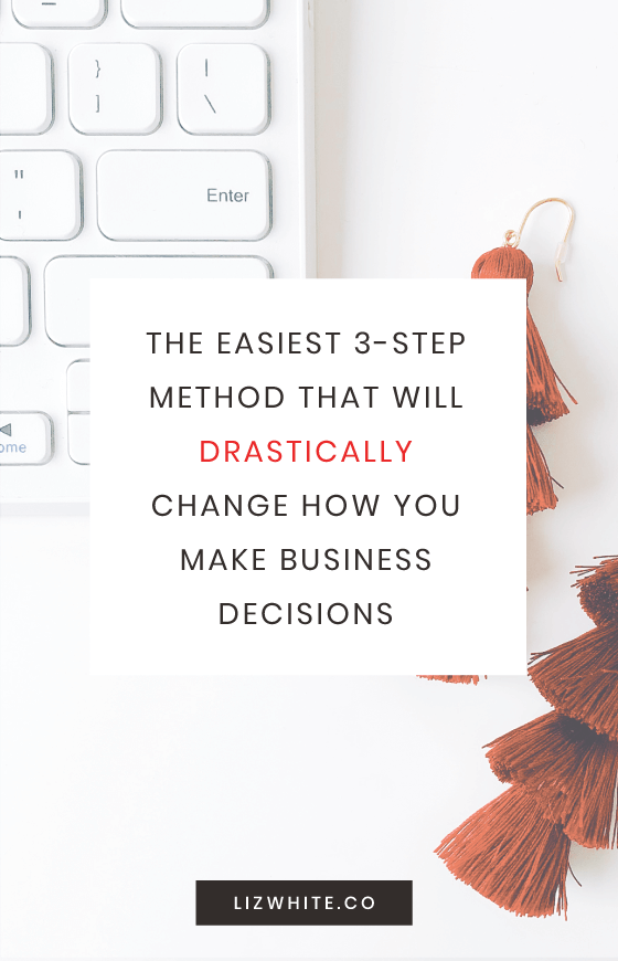 Pro tip for all small business owners and entrepreneurs: Make the best business decisions with this no-nonsense method. It makes sure that you're being smart about every new purchase and decision you make. Where was the 33 method when I was just starting my business? This helps me know exactly what business investments are worth it, and keeps me on track for being super productive.