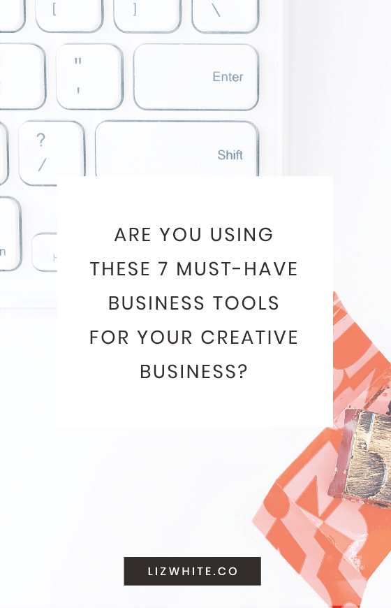 Are you using these 7 must-have business tools for your creative business? There aren't many tools I consider to be must-haves for my business, but these 7 make the cut. When you're trying to decide on what to invest in, these business tools and resources are a great start.