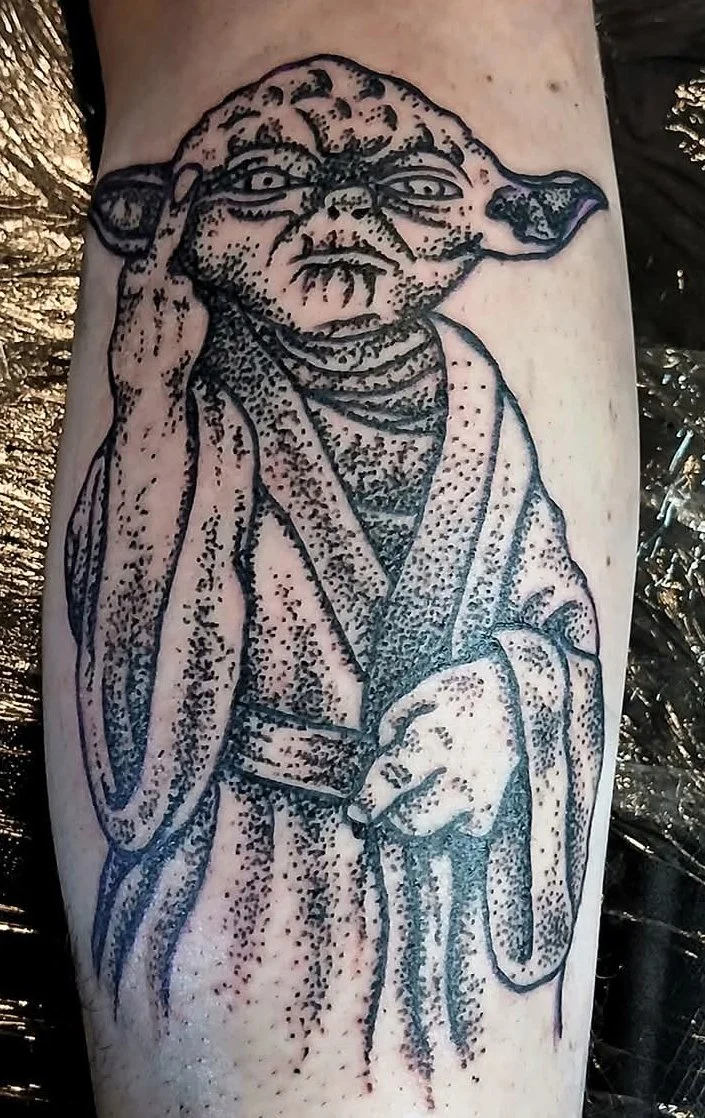 SkotWeston_Tattoo_Spokane_Washington_Parlor_Yoda_Pointalism_Stipple_fuckYou.jpg