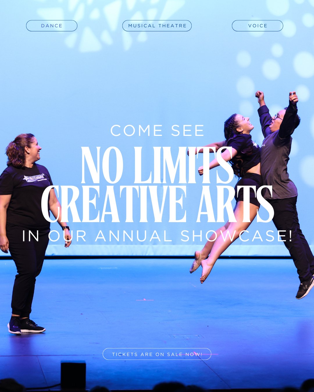 Our performers would love to demonstrate all the skills they've been working so hard on in class for you! The annual showcase is a highly anticipated event by students, parents, and supporters of the program so be sure to get your tickets! With love,