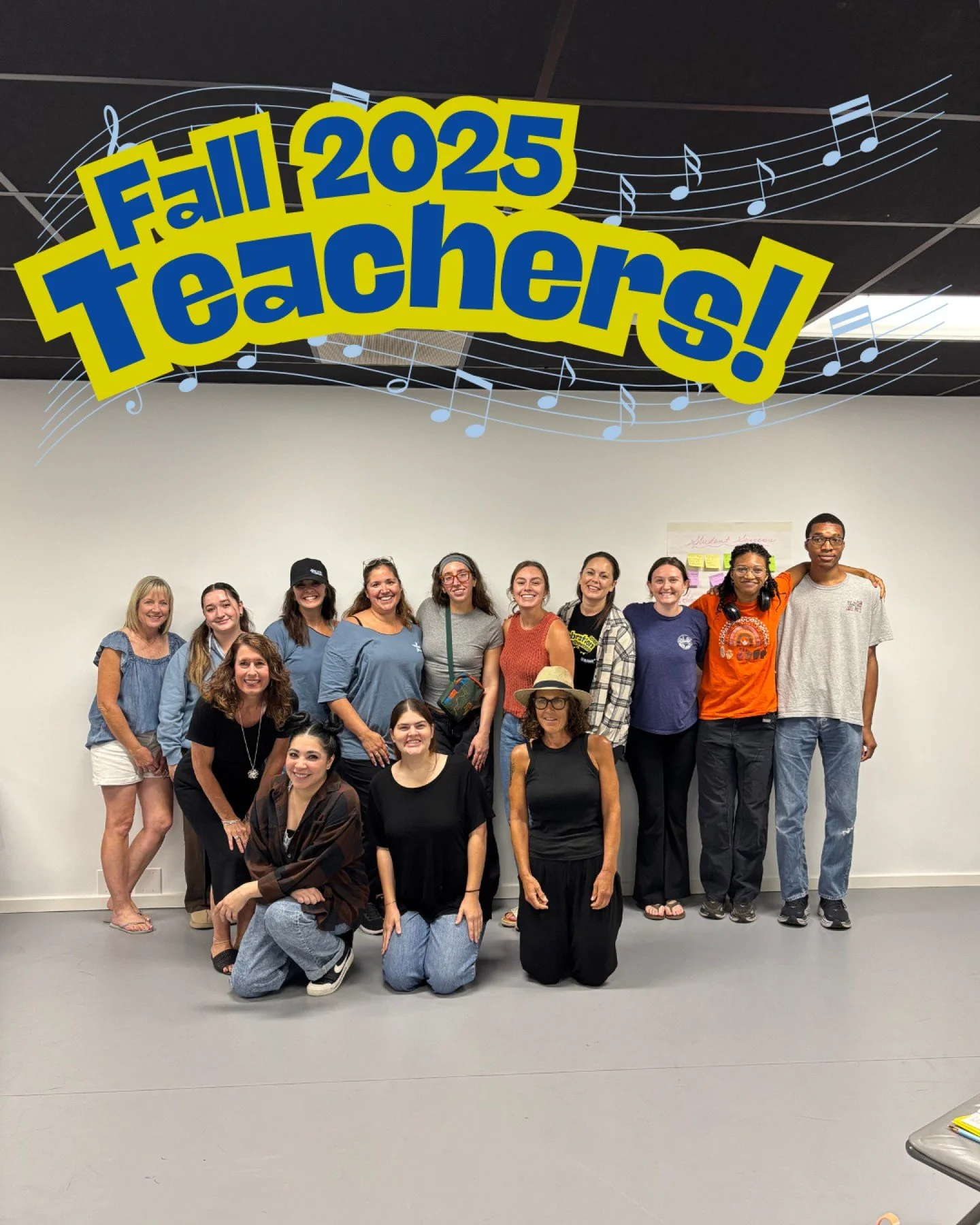 Welcome Fall 2025 Teachers 💙 We have some new and some familiar faces, but all of us are very excited to have the opportunity to work with our performers!

Our teachers got training from our lovely friend, Dr. Pierson, visiting us from Cal State Ful