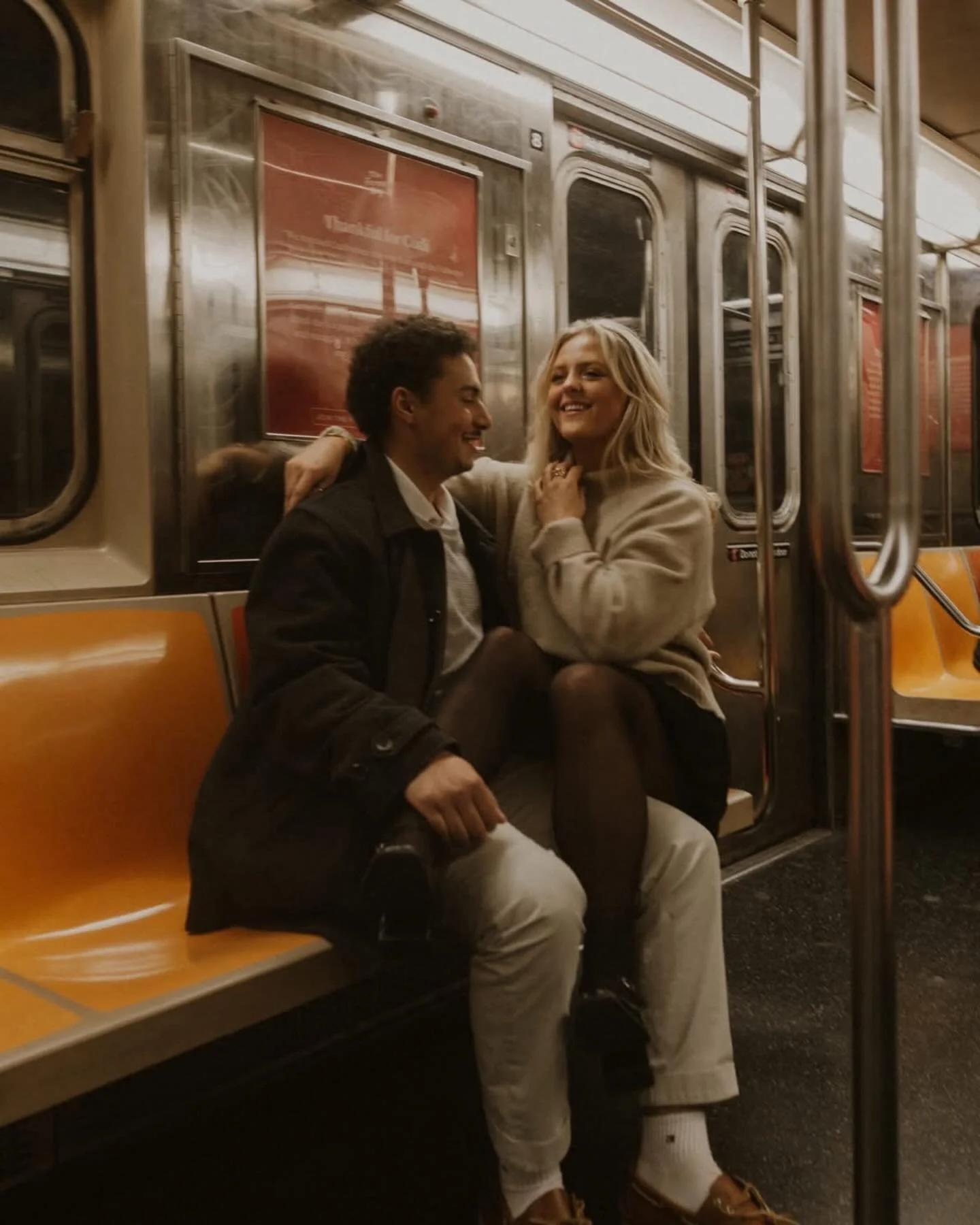 An ode to NYC&rsquo;s iconic orange subway seats that I will forever miss once they&rsquo;re fully gone later this year. 😭🚊❤️&zwj;🔥

Oh, you little rectangles of fire,
nestled beneath flickering lights,
you cradle tired legs and sticky sneakers al