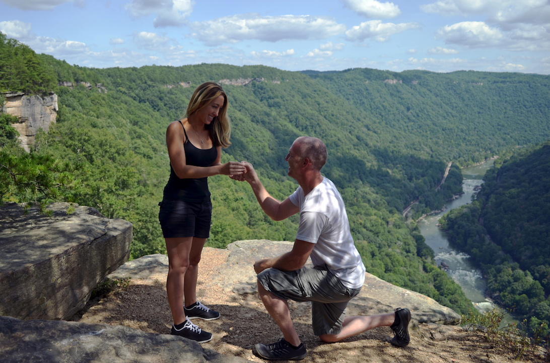 Copy of Add a little heart at the exact place on the trail where you proposed!