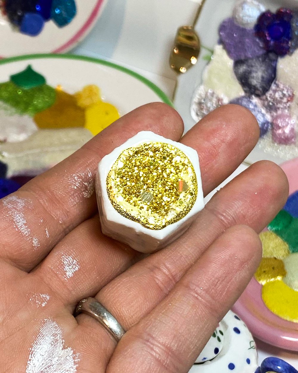 Disco Gold Glitter Paint — Alexa K.