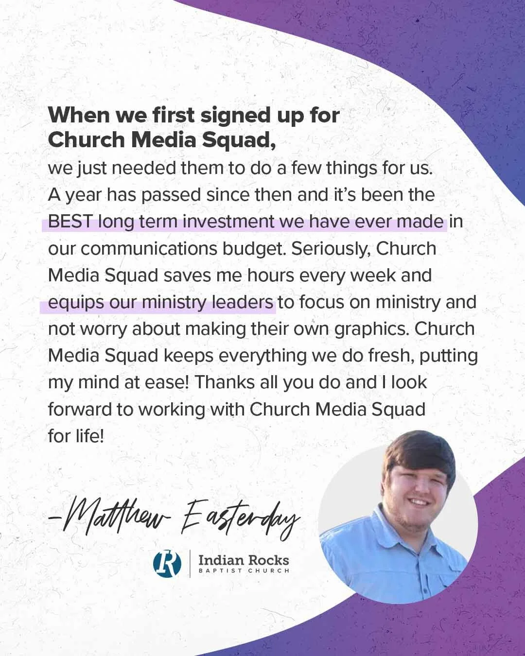 Limited Time Discount | Church Media Squad