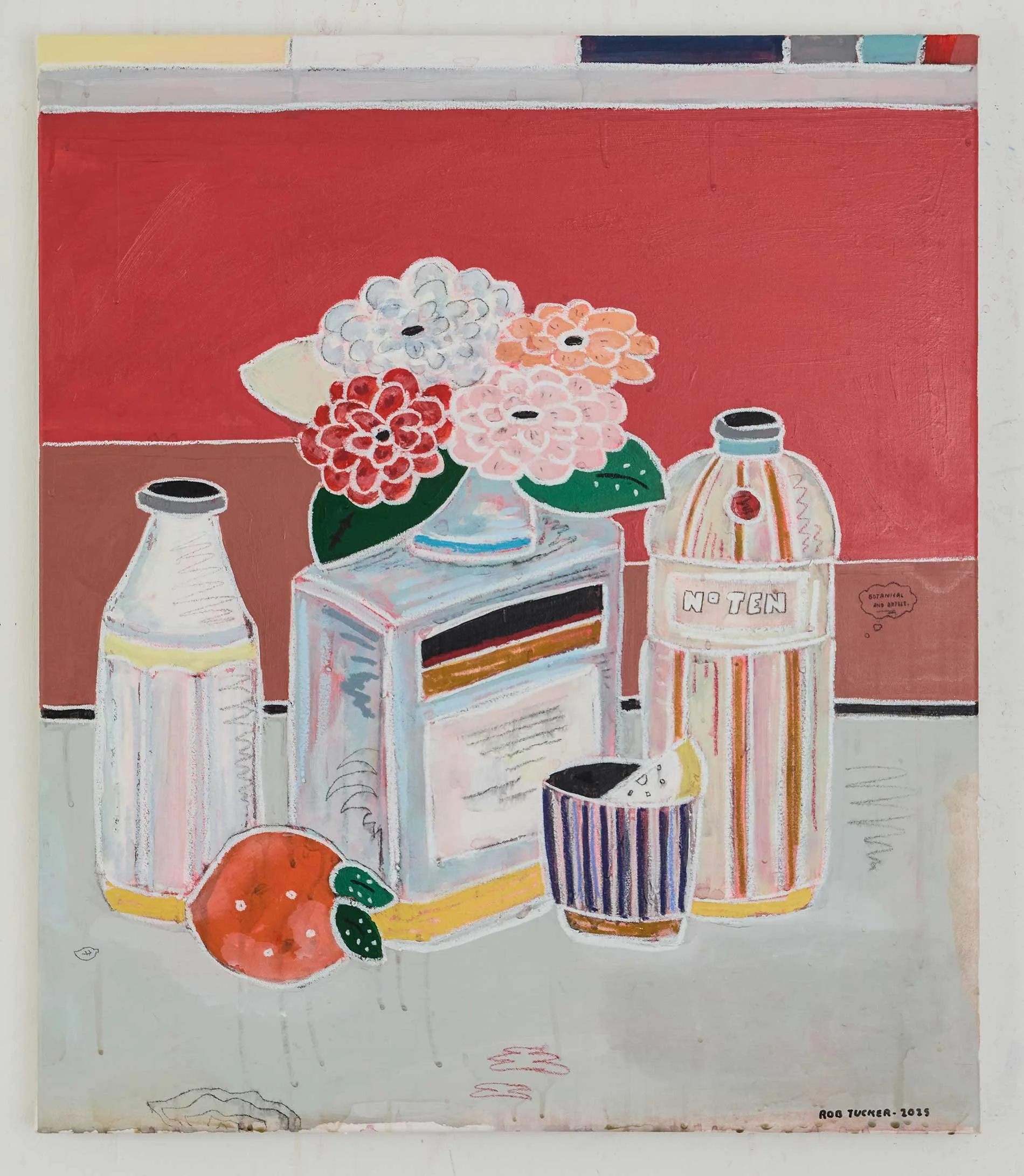 Botanical and bottle. 70x60cm.jpg