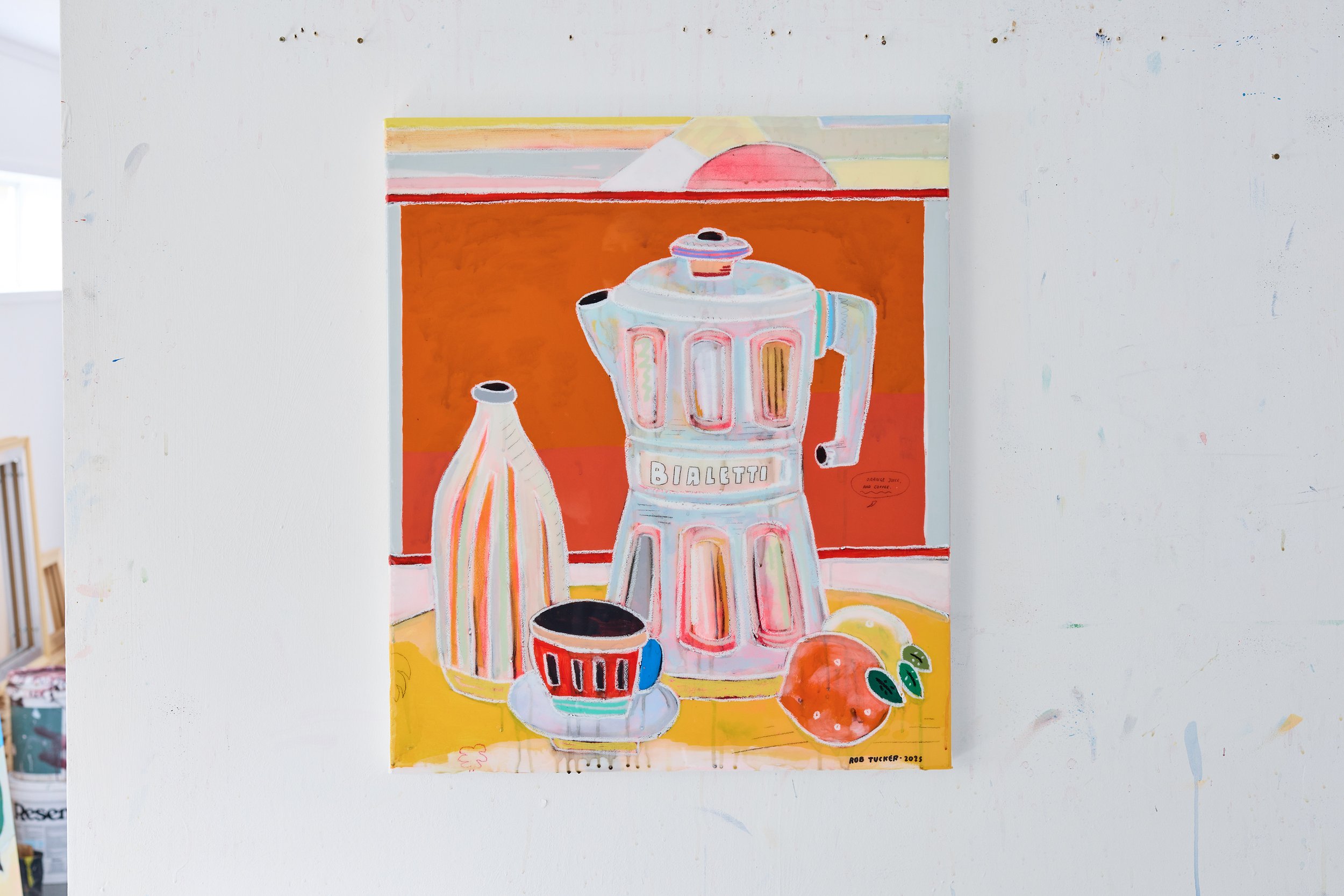 Orange juice, and coffee. 60x70cm.jpg