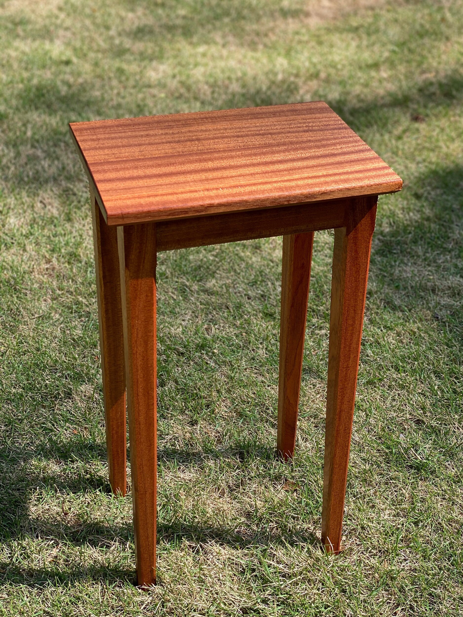 Sapele side table