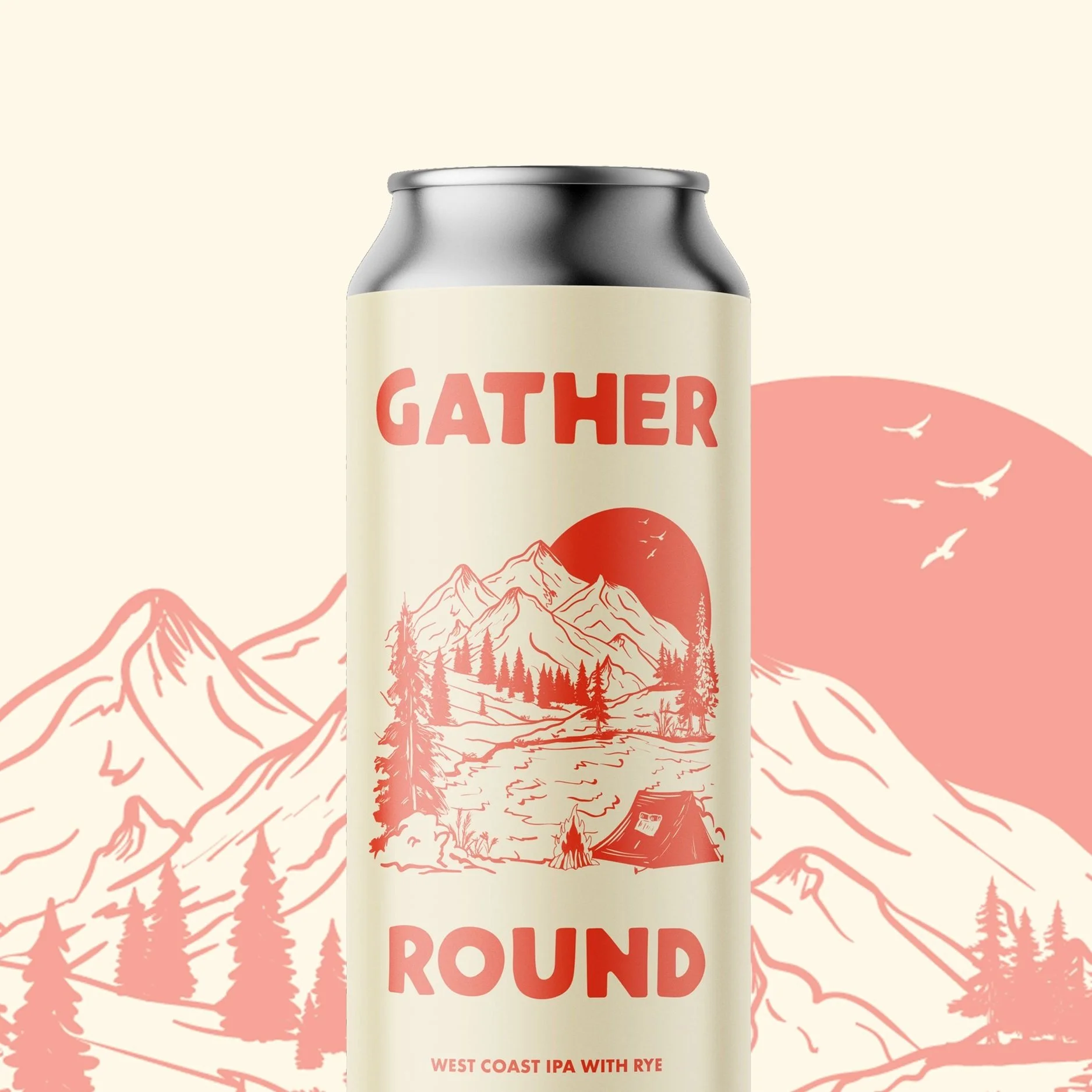 Gather Round West Coast IPA — Cabin Brewing Company Calgary Craft Brewery
