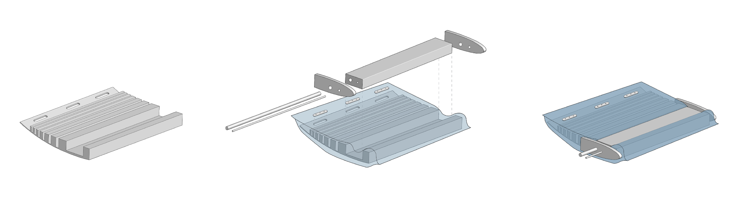 Construction of a test airfoil.