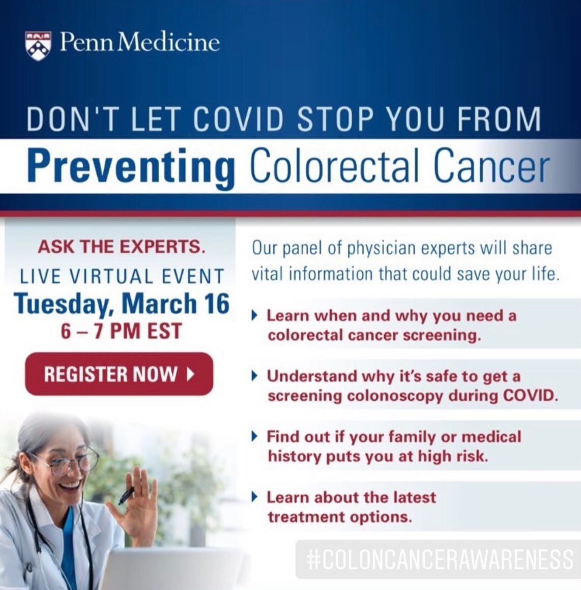 DON&rsquo;T let #Covid 🦠 Stop You from Getting Screened for #ColonCancer! Too many pre-cancerous &amp; early stage cancers are going undetected because people are not getting screened due to fears of #Covid19. 😩
But Wait! DYK that if we can find pr