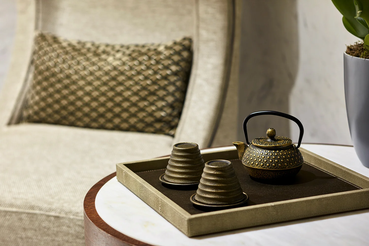 Tea at the Tivoli Avenida Spa in Lisbon.