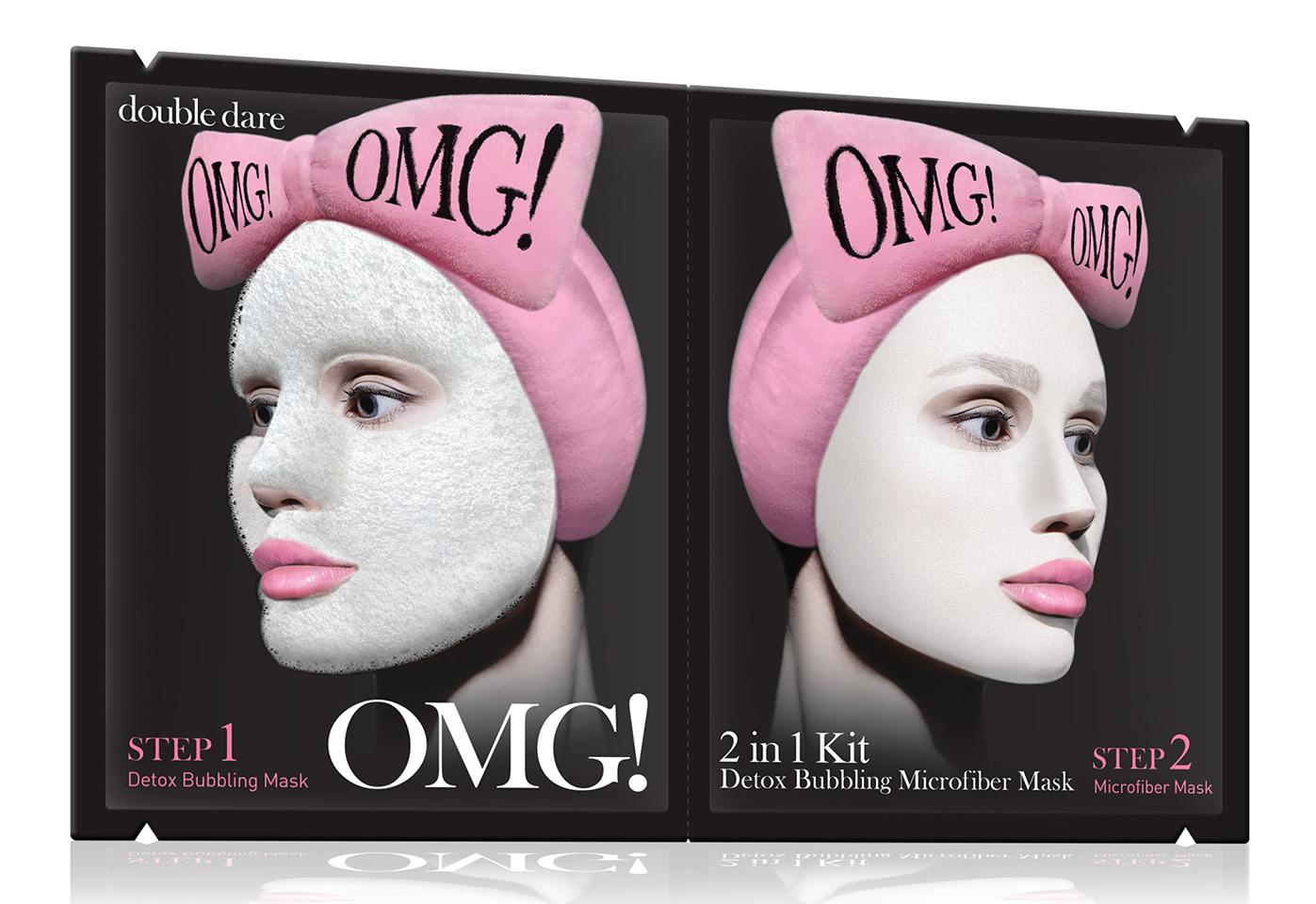 Double Dare Spa OMG! Bubbling Microfiber Mask. Image courtesy of Cailyn Cosmetics.