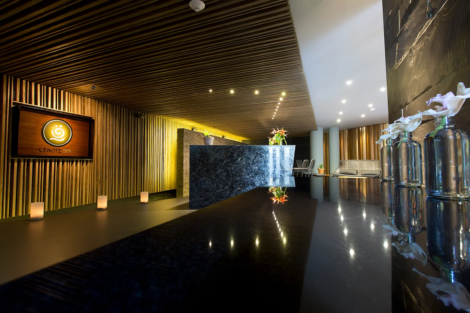 The Cenote Spa entrance.