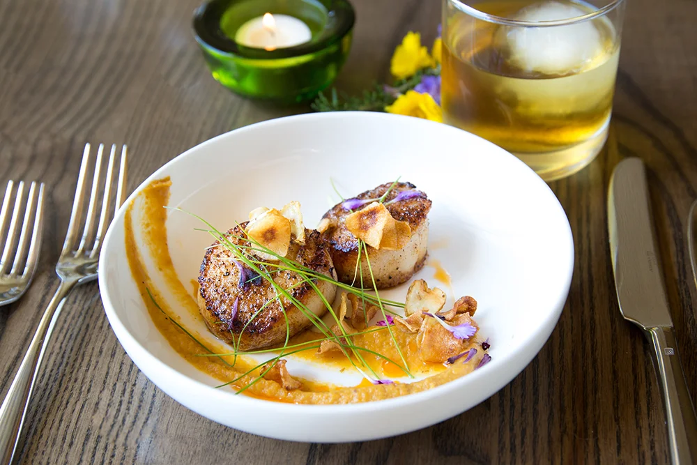 After a spa treatment, guests can unwind on the patio at Primo and enjoy handcrafted Italian cuisine made from fresh ingredients grown at the resort. 