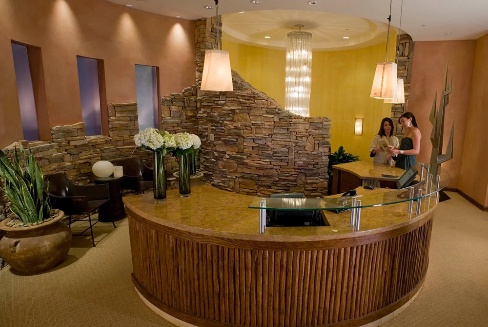 The reception area at Hashani Spa.