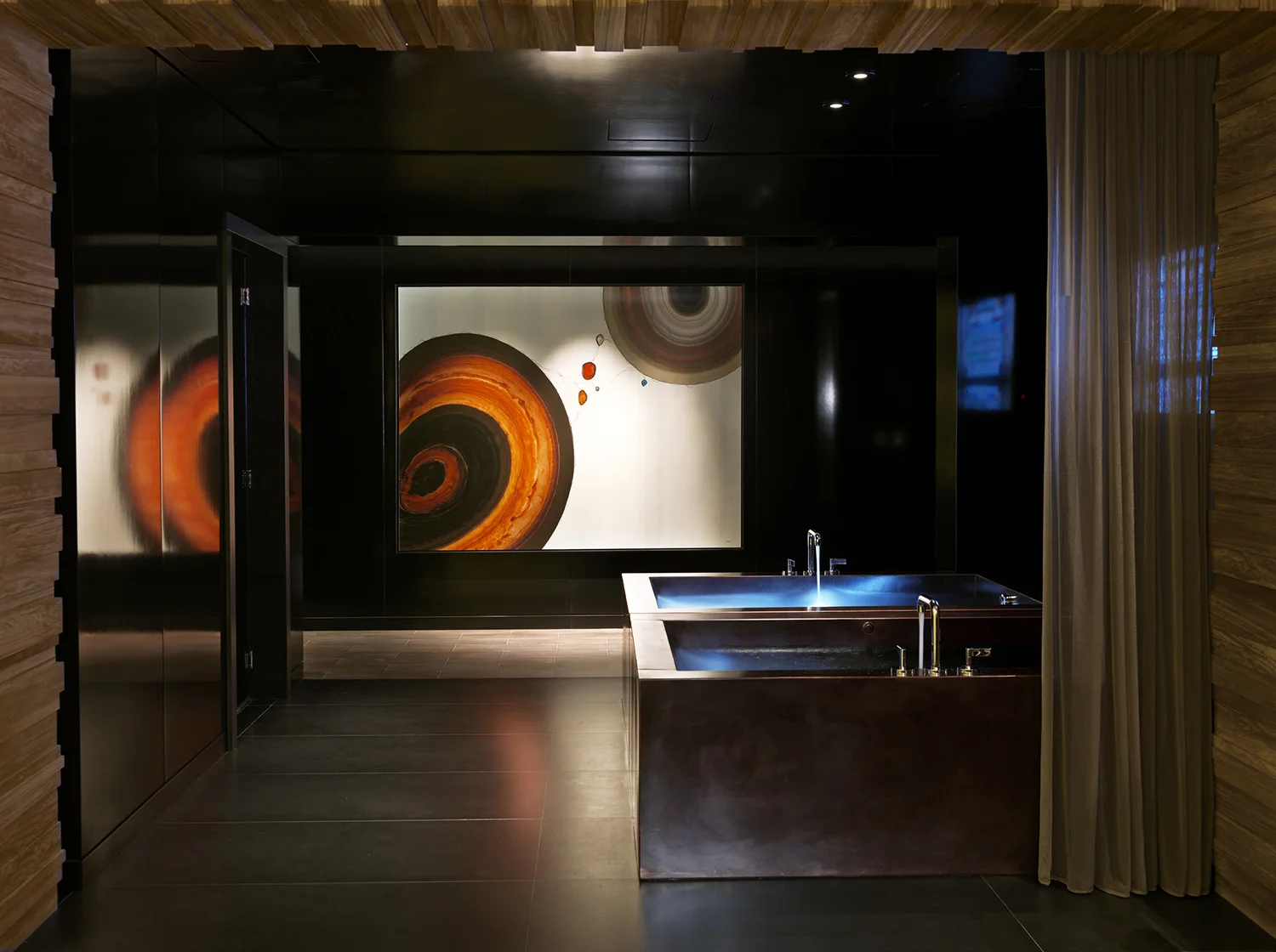 The spa's luxurious amenities include experiential monsoon rain showers, steam room, sauna and cool mist room prior to and after services.