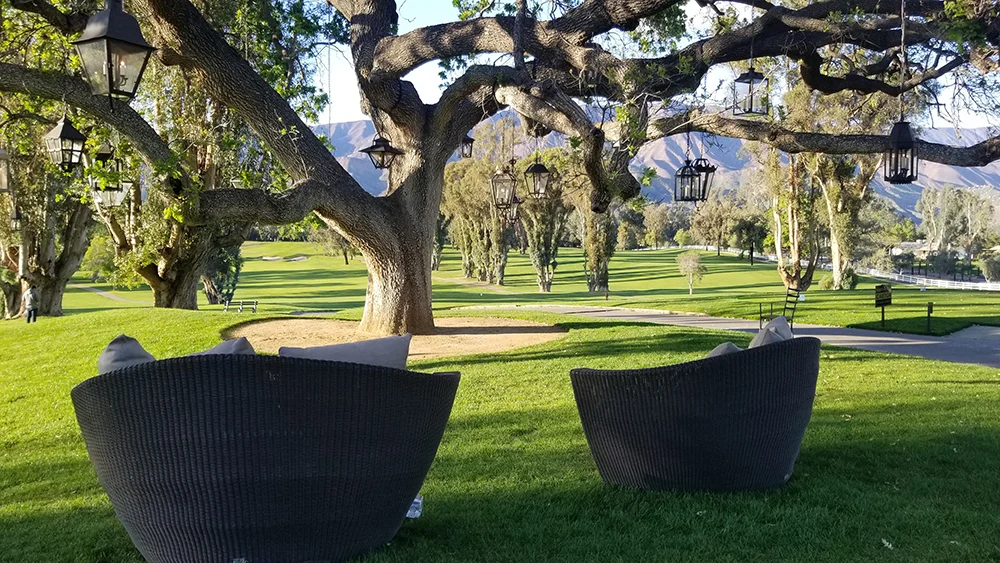 Beautiful mountain views at the Ojai Valley Inn and Spa in Ojai, CA.