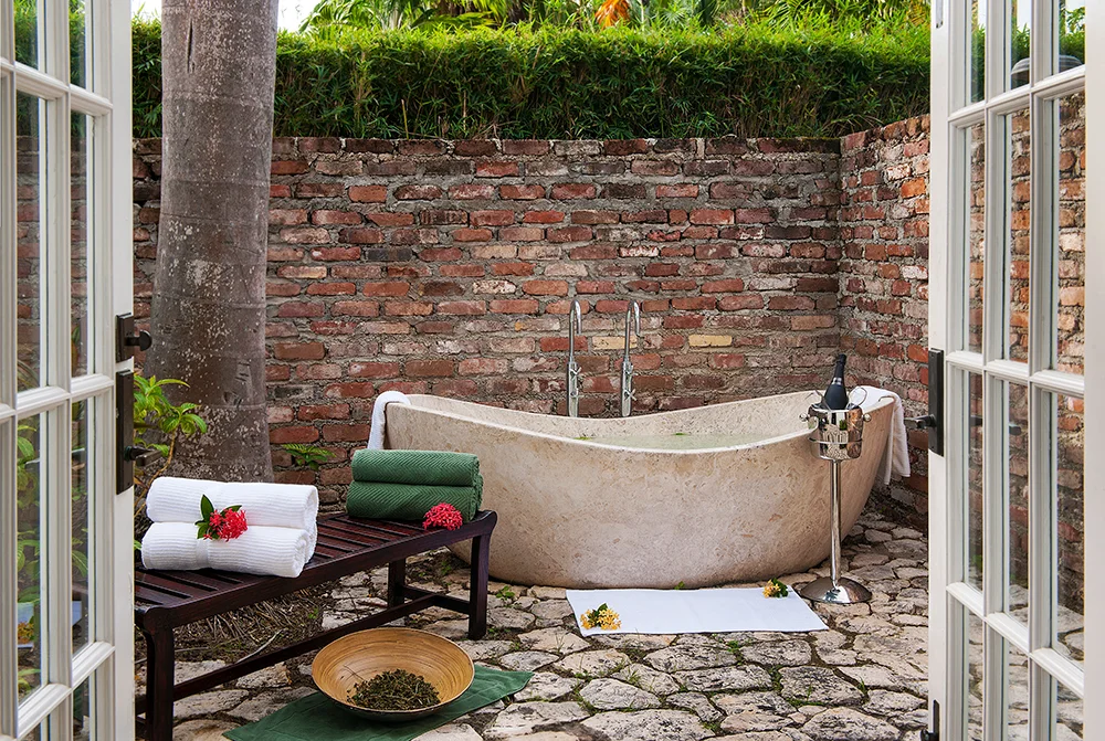 Treatments at Fern Tree Spa incorporate local traditions and ingredients. The Jamaican Bush Bath is steeped with fresh herbs, roots, leaves and fruits,