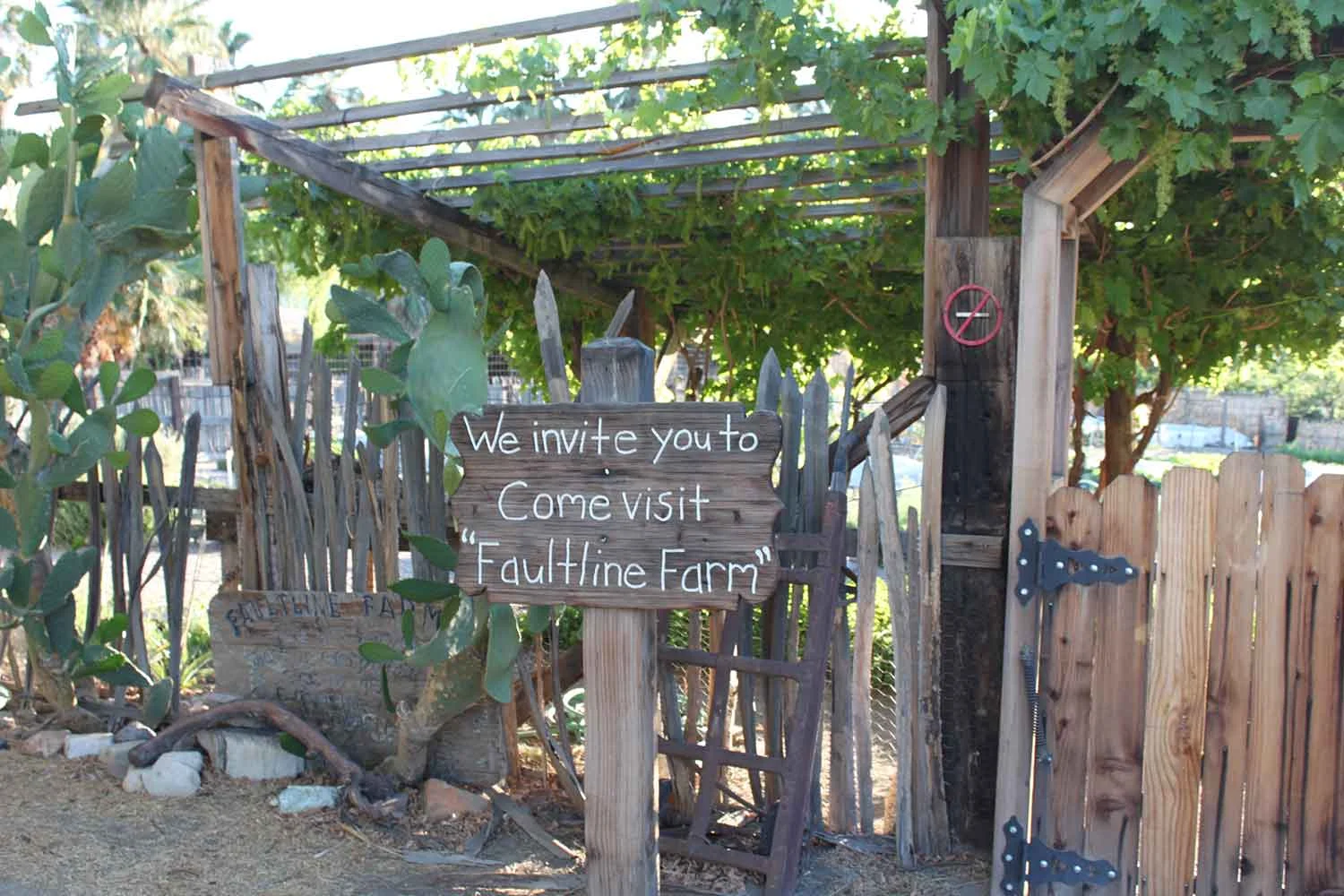 The Restaurant at the 29 Palms inn features ingredients grown at the Faultline Farm.