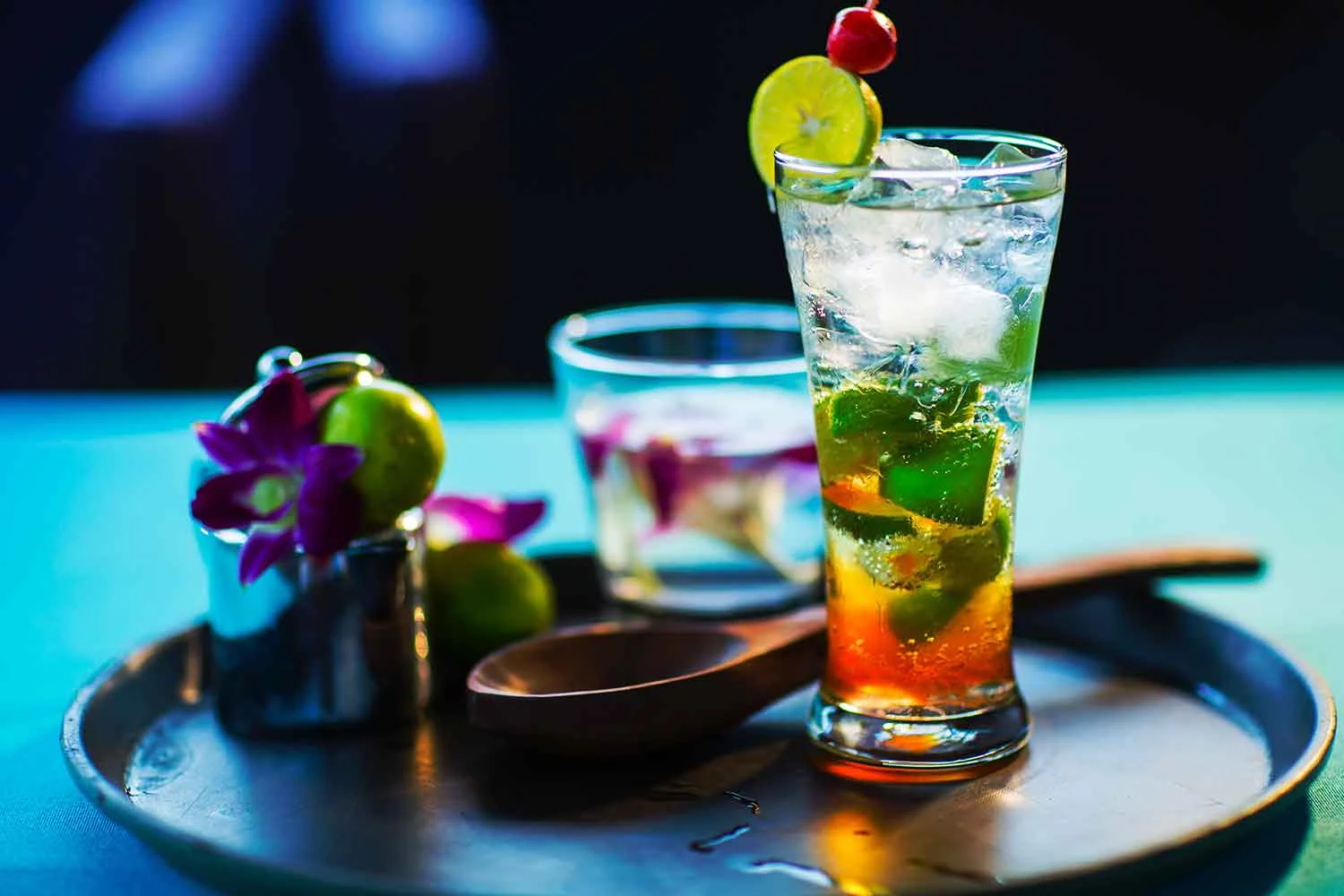 Enjoy cocktails at the Night Market by the Four Seasons Resort Maui's master mixologist, Ben Yabrow.