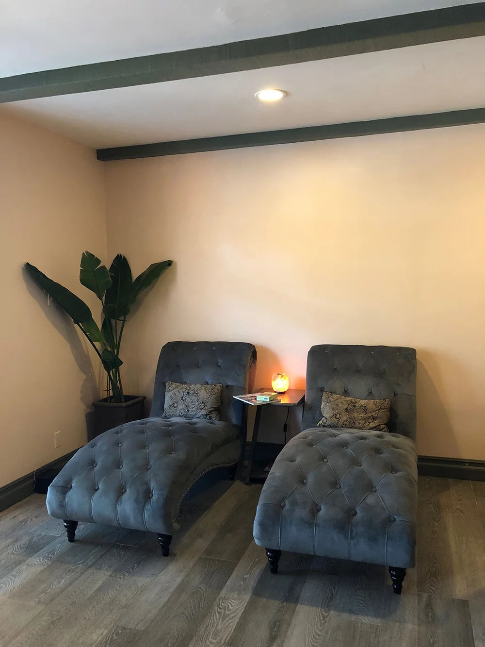 One of the many comfy nooks in the lounge.
