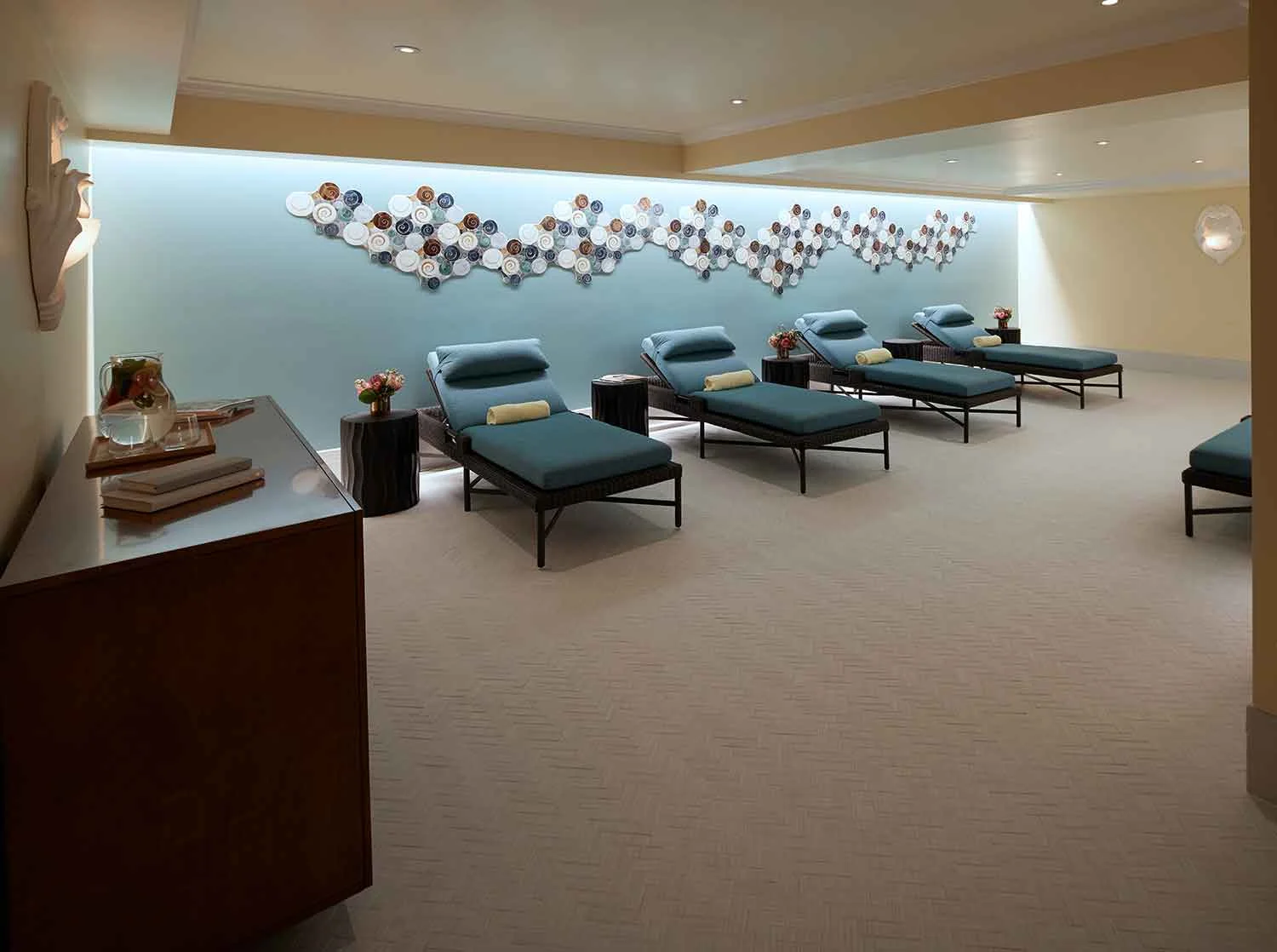 Relaxation Lounge at Kohler Waters Spa.