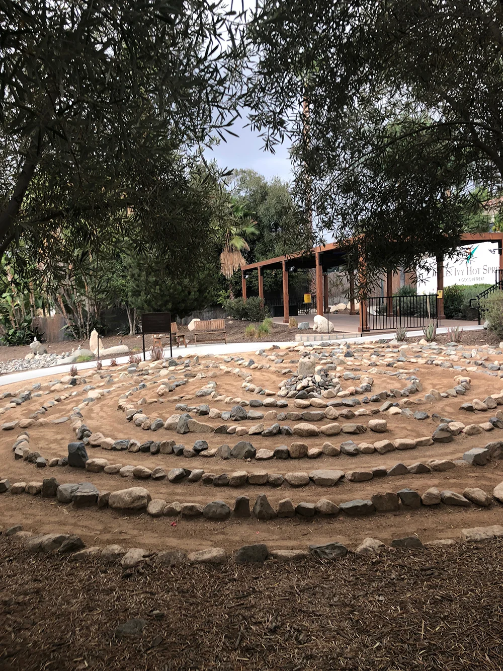 Featuring only one path to the center, Glen Ivy’s Labyrinth offers the chance to clear your mind and practice reflection while walking through.