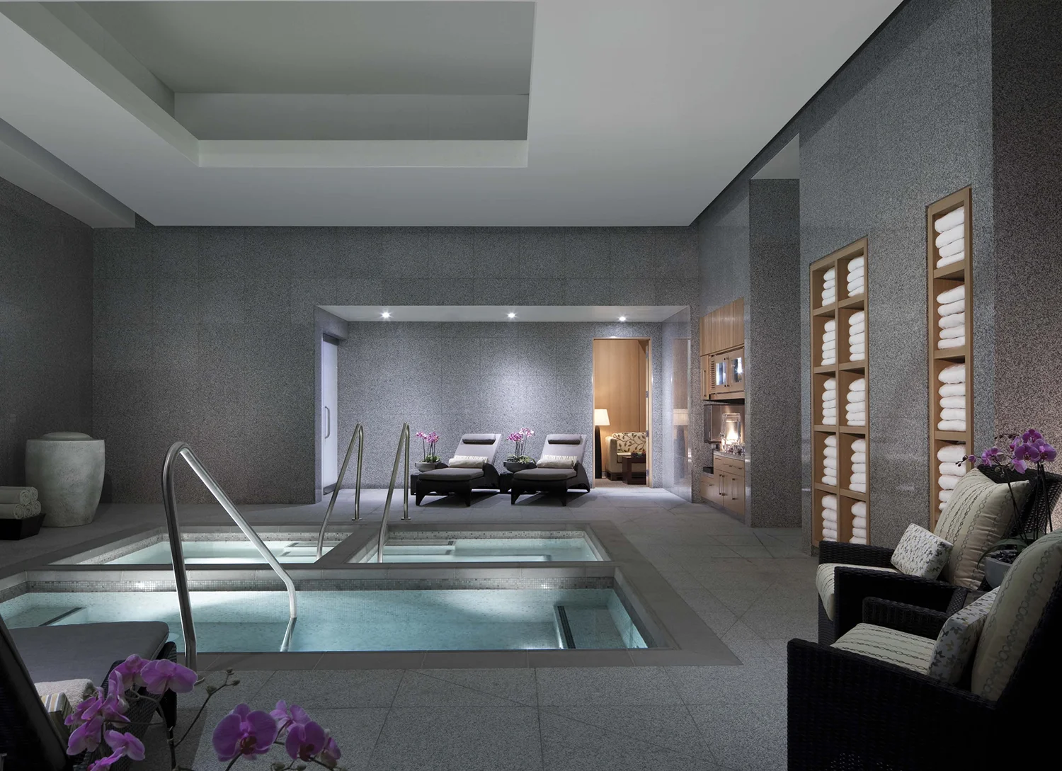 The hot tub at The Spa at ARIA.