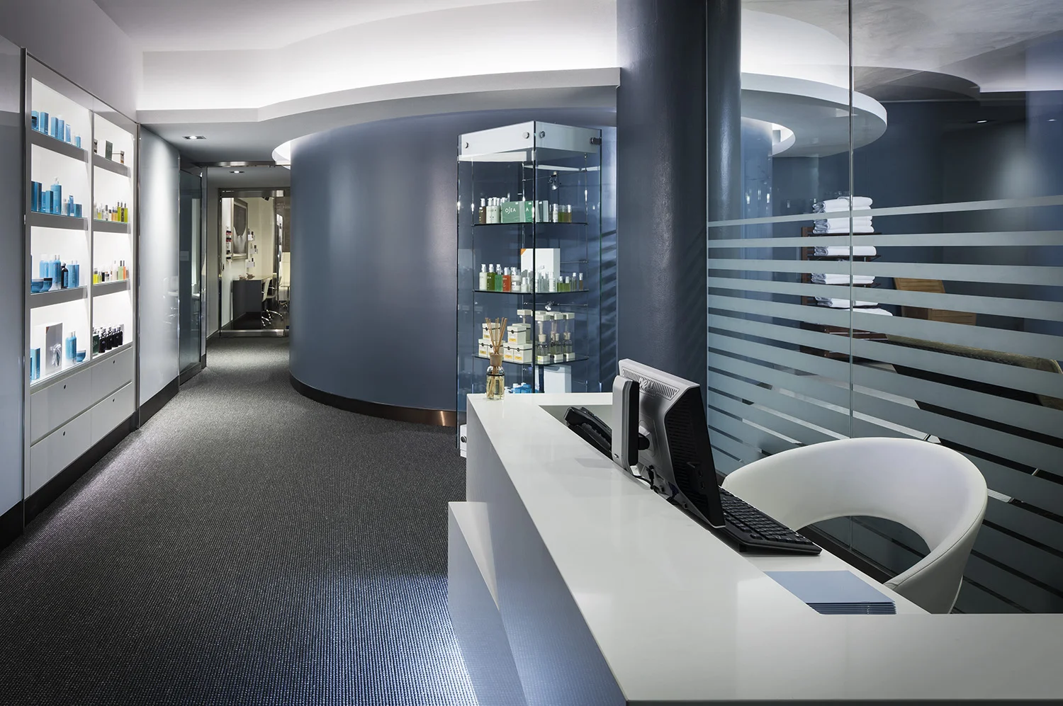 The spa reception area.