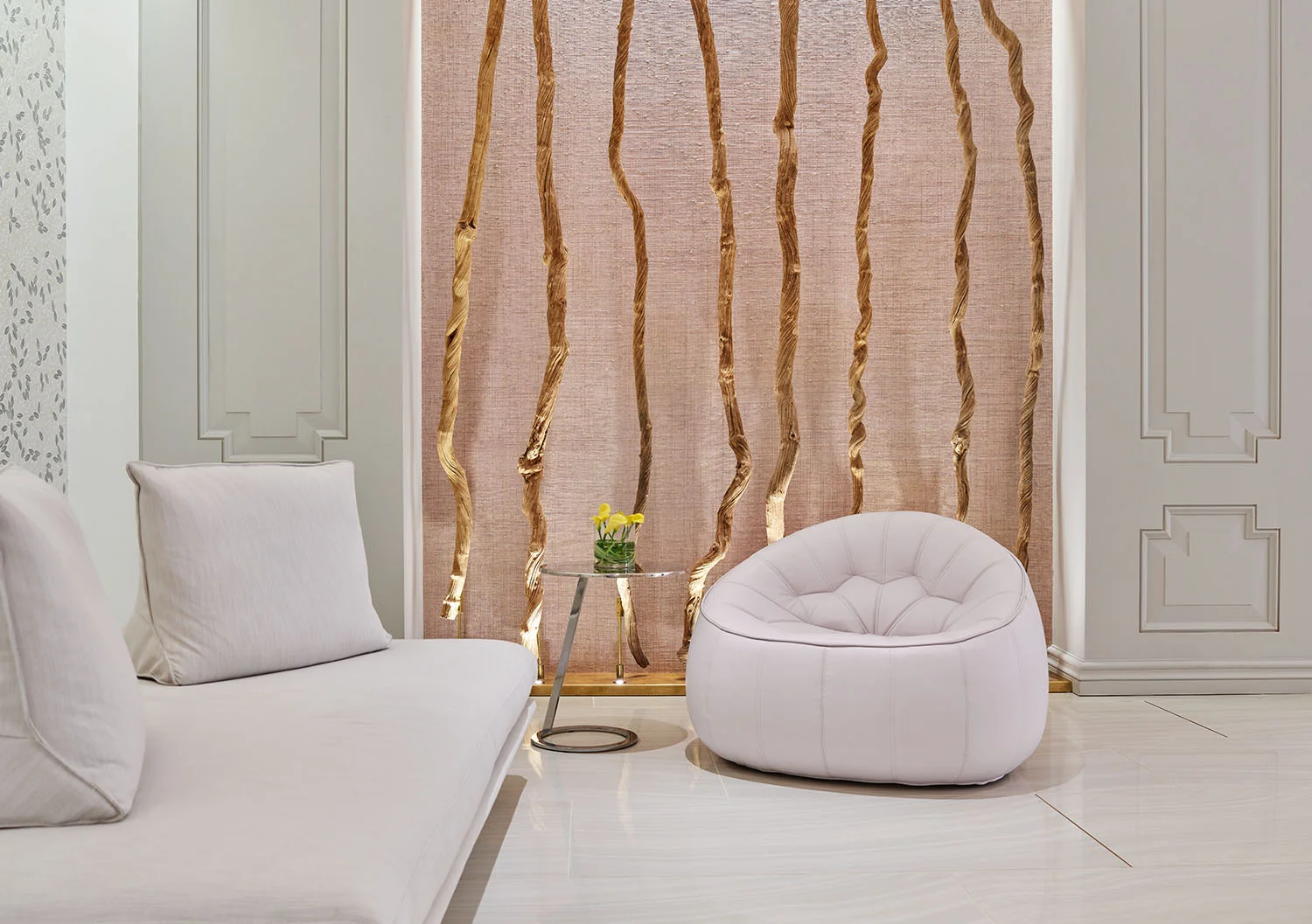 The spa lobby.