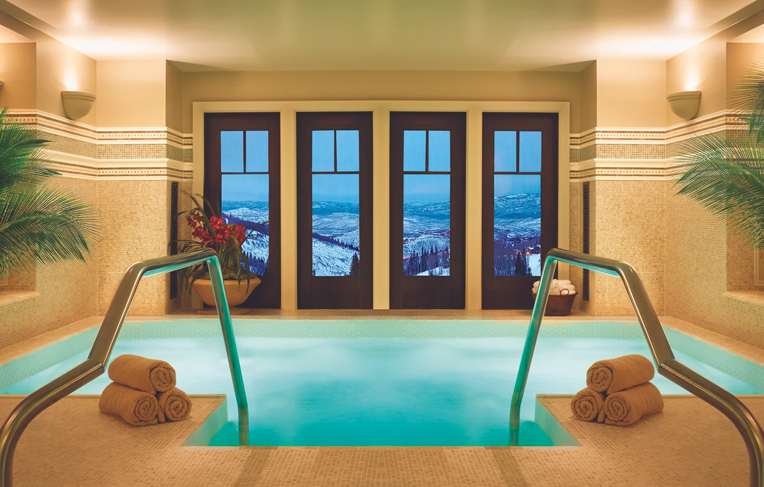 Spa Montage Deer Valley offers relaxing jetted whirlpools among its amenities.