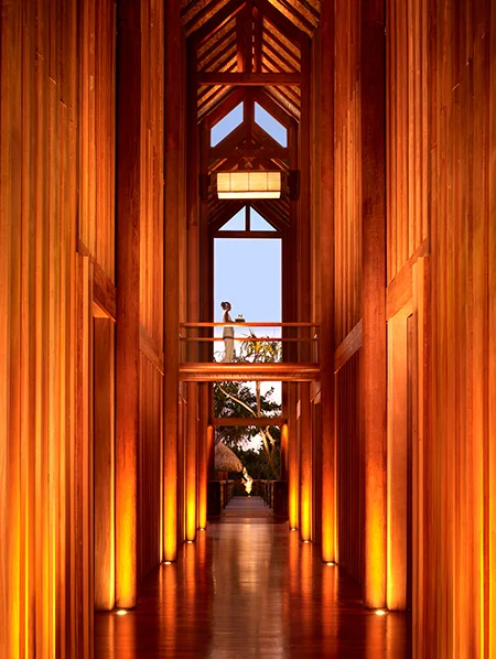 The tranquil spa is inspired by the Kahaia tree.