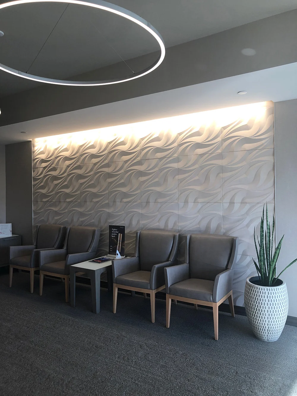 Another view of the stylish waiting area.
