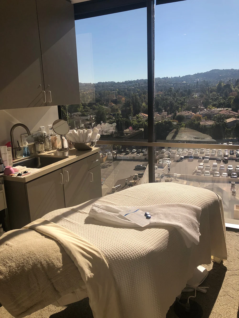 The treatment rooms also have stunning views.