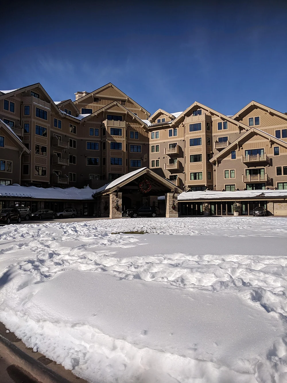 Pulling up for my spa day at Deer Valley Montage in Park City, Utah.