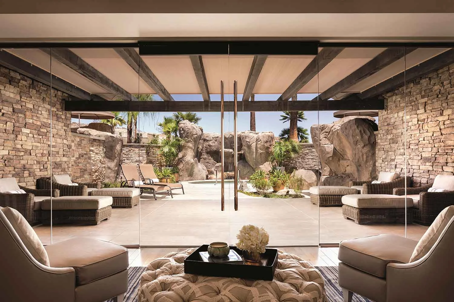Beautiful views at The Ritz Carlton Spa, Rancho Mirage.