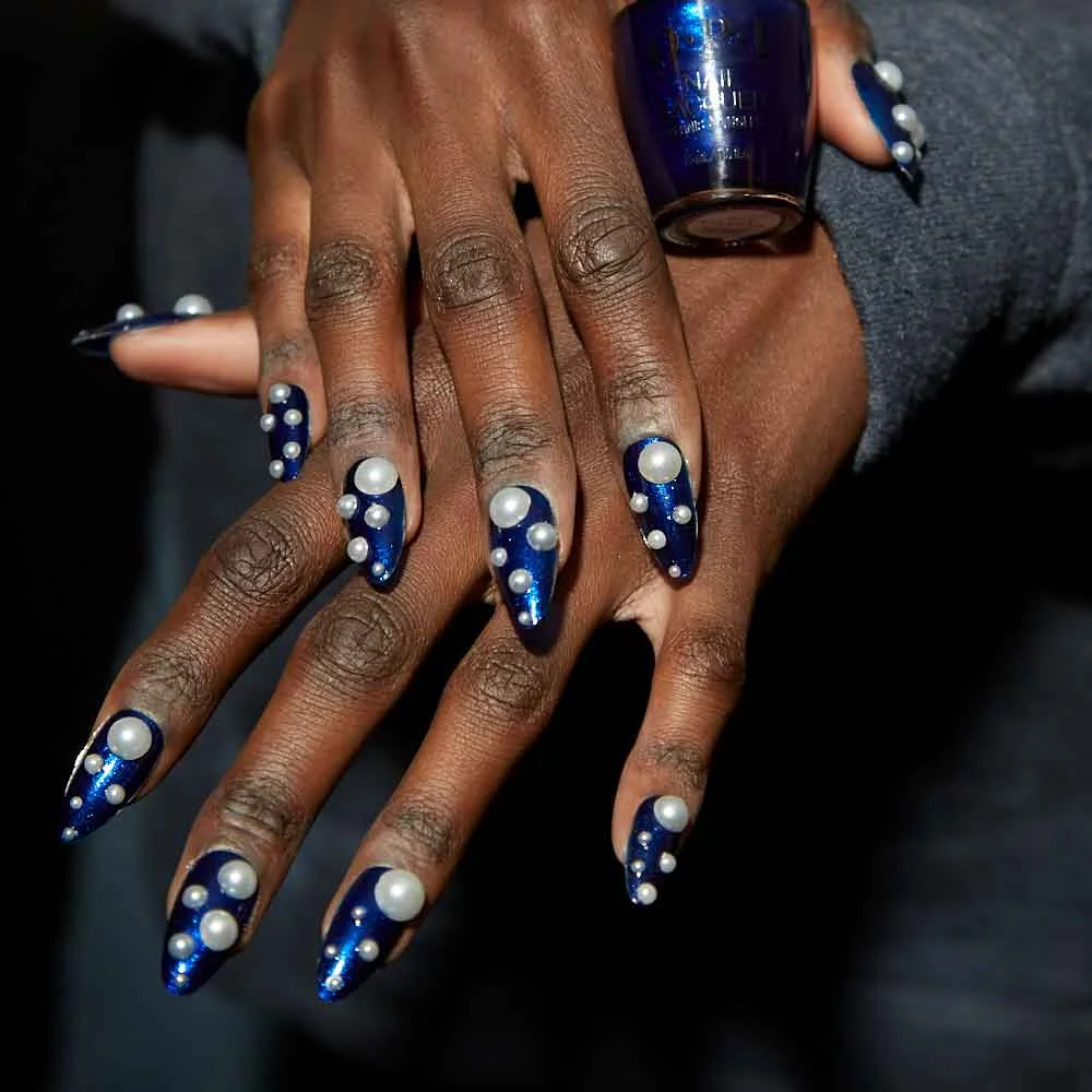Elegant Pearl Embellished Nails with OPI's New Tokyo Collection 